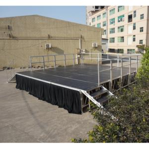 Escenario de eventos de altura ajustable, escenario modular de aluminio para bodas - Product Image 2