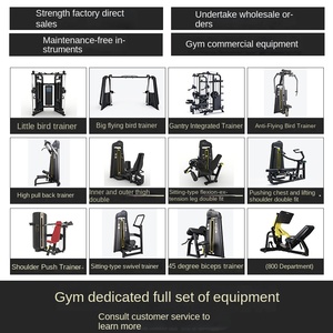 Bộ máy tập thể hình thương hiệu SK Commercial, đầy đủ chức năng, dùng cho bài tập ép ngực, kéo giãn lưng cao và thấp. - Product Image 4