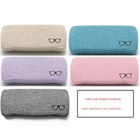 Boîte de rangement pour lunettes anti-lumière bleue et myopie avec miroir et sac en tissu, emballage rigide, vente en gros depuis la Chine