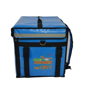 Scooter bike hot insulated pizza heated food delivery thermo carry bag for cake heating