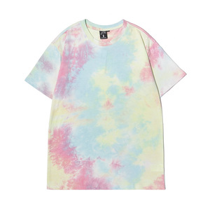 Logo personalizzato ampio manica corta da uomo t-Shirt Tie Dye di qualità cotone Tie Dye t Shirt all'ingrosso 2023 estate t-Shirt Unisex - Product Image 1