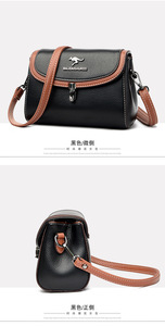 Luxury Designers PU Leather Shoulder Hand Bags Cover Pocket Crossbody Bag Custom Women's Messenger Bags - Product Image 3