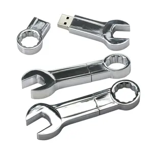 Metal usb flash pen drive keychain u disk 2.0 3.0 Cheap Promotional Spanner Wrench Usb Flash Drive