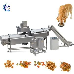 Extrudeuse de fabrication d'aliments secs pour chiens et chats Production d'aliments pour poissons Ligne de traitement d'aliments pour animaux de compagnie