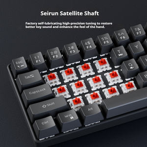 EWEADN G68 Nuevo Teclado Mecánico con Interruptor Lineal RED de 2000 mAh, Inalámbrico Trimodal con Retroiluminación RGB, USB 3.0 para Escritorio - Product Image 5