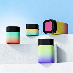 Bocaux en verre carrés personnalisés de 30, 60, 90, 120g, vides, en verre CR, pour fleurs, 3.5g, 4oz, avec couvercle sécurité enfant, emballage en verre – Vente chaude - Product Image 4