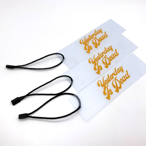 Suministro de fábrica, etiqueta colgante de PVC personalizada, etiqueta colgante antidesgarro, etiqueta oscilante de plástico, etiqueta colgante duradera, bolsa de mano, etiqueta oscilante - Product Image 6