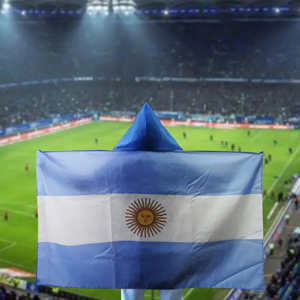 Bandera de la Capa Nacional Argentina 3x5 pies 100% Poliéster Doble Cara con Bandera de Argentina en Ambos Lados para Aficionados a Partidos de Fútbol - Product Image 3