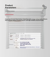 Puerta Enrollable Resistente al Viento de Alta Velocidad y Ahorro de Energía con Soporte de Conexión AGV y Comunicación 485