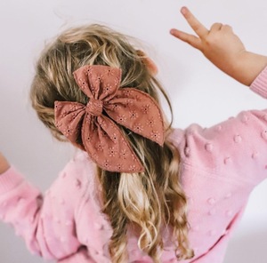 Pinces <span class=keywords><strong>à</strong></span> cheveux en coton et lin, faites <span class=keywords><strong>à</strong></span> la main, pour bébé fille, nœud papillon, grande taille, dentelle brodée, fleur, Clips pour cheveux de bébé - Product Image 1