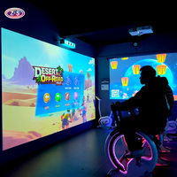 Solución de Proyector Interactivo de Bicicleta AR para Interiores y Exteriores, Sistema Simulador de Bicicleta AR con Soporte de Software Personalizado OEM/ODM