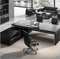 Table de bureau de luxe bureau exécutif en bois L en forme d'ordinateur bureau Tables de bureau pour mobilier de bureau