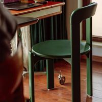 Chaise de salle à manger en similicuir écologique, style rétro mi-siècle, design moderne, dossier confortable, idéale pour café - Vente chaude