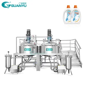 Homogenized Shampoo Liquid Soap Stainless Steel Mixer Daily Chemicals Batch High Shear Dispersing Continuous Stirring Tank