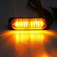 Feux de signalisation d'urgence multicolores à 18 modes stroboscopiques, 5W LED IP65, boîtier en alliage d'aluminium, montage latéral pour camion, SUV, tout-terrain