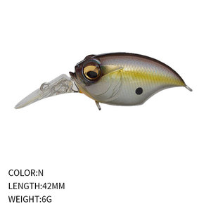 Top Right CB022 42mm 6g <strong>Crankbaits</strong> Crankbait for <strong>Bass</strong> Fishing Lure Griffon Bait Jerkbait - Product Image 4