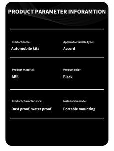 Per Honda Accord 2018-2021 Kit carrozzeria sportiva paraurti in plastica ABS facile da installare con gonna laterale e diffusore posteriore nuova condizione - Product Image 6