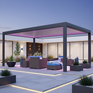 Pérgola de Aluminio con Sistema de Louvers Resistentes a la Intemperie, Gazebo Bioclimático con Poca Cantidad Disponible para Uso Durante Todo el Año - Product Image 1