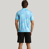 Camisetas Polo Personalizadas con Tu Propia Marca para Hombre, Ajuste Delgado, Estampado Completo, Lisas, Deportivas, de Alta Elasticidad, Secado Rápido, para Tenis, Bádminton y Golf