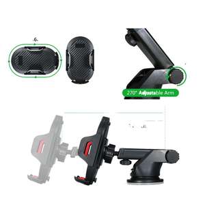 2 in 1 Universal Car Air Vent Car Air Phone Holder Cradle Car Dashboard Mount Phone Holder untuk Ponsel - Product Image 5