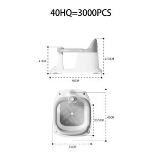 Siège <span class=keywords><strong>de</strong></span> <span class=keywords><strong>bain</strong></span> pour bébé avec capteur <span class=keywords><strong>de</strong></span> température <span class=keywords><strong>de</strong></span> l'eau, pliable, antidérapant, en silicone, pour bébés <span class=keywords><strong>de</strong></span> 1 à 2 ans (CE & EN17022) - Product Image 5