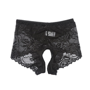 Mutandine Sexy Trasparenti in Pizzo per Donna, Lingerie Seducente Senza Cuciture con Apertura all'Inguine, Taglie Plus - Product Image 6