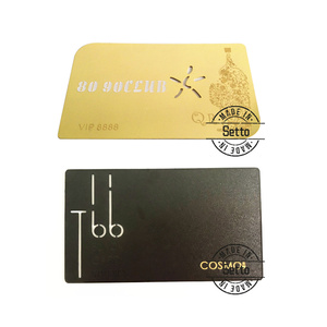 Tùy chỉnh đồng thau vàng bạc Rose Gold Black Laser Cut kim loại thẻ kinh doanh cao cấp chất lượng kim loại đã ghé thăm thẻ nổi - Product Image 4