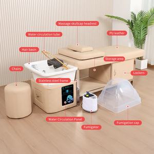 Özel çok fonksiyonlu berber dükkanı şampuan yatak güzellik salonu merkezi kafa Spa yatak tay masaj Spa yatak - Product Image 5