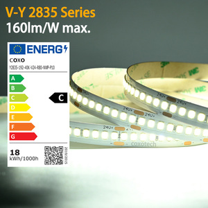 Hiệu quả cao lumen chất lượng <span class=keywords><strong>LED</strong></span> Strip ánh sáng 224led 240led siêu sáng 24V 12V tự nhiên ấm trắng SMD 120 240 2835 <span class=keywords><strong>LED</strong></span> Strip - Product Image 3