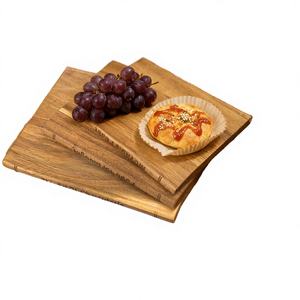 Tabla de Cortar de Madera Maciza Hecha a Mano, Tabla de Cortar Duradera para Cocina, Superficie de Preparación de Alimentos de Madera Natural - Product Image 3