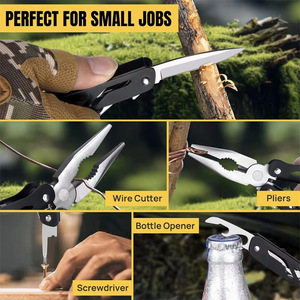 Boîte à outils de survie 15 en 1, kit d'urgence multifonctionnel pour le camping, équipement compact en acier inoxydable pour l'extérieur - Product Image 2