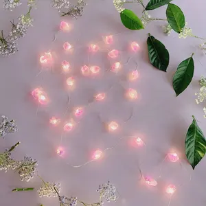 Outdoor Led Lamp String Light Powered Christmas Fairy Beautiful Stones Crystal String Lights