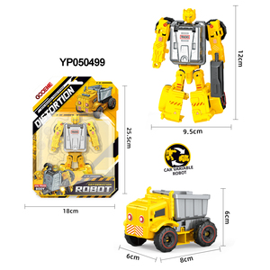 Ensemble de robots jouets pour enfants, <span class=keywords><strong>camion</strong></span> et voiture robots, <span class=keywords><strong>robot</strong></span> transformable déformable, figurine d'action, véhicule de transport, plastique ABS, jouet éducatif STEM - Product Image 1