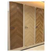 600x1200mm Grain de bois mat Fishbone série carreaux nouveau matériau anti-dérapant pour chambre salon piscine extérieure route