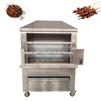 Machine professionnelle de gril de Barbecue de charbon de bois/machine brésilienne de gril de poulet de BBQ de charbon de bois de gril