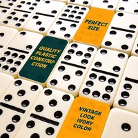 Ensemble de dominos double neuf pour jeux de société classiques