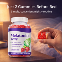 Gummies de mélatonine pour adultes OEM avec MOQ |   Meilleurs compléments naturels pour le sommeil |   Certifié GMP |   Soutien de la mémoire |   Marque privée pour
