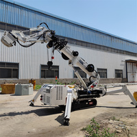 Grue araignée télécommandée de 1 à 8 tonnes, grue sur chenilles de sécurité avec protection contre les surcharges et arrêt d'urgence