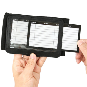 Futbol bilek playbook gençlik spor kart bileklik eğitim ekipmanları Scorebooks bilek softbol futbol kol bantları - Product Image 5