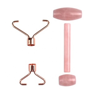 Rodillo de Jade rosa de alta calidad, masajeador de <span class=keywords><strong>Cuarzo</strong></span> Rosa, antiedad, gran oferta - Product Image 5