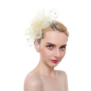 Sombreros Elegantes de Sinamay con Plumas para Dama, Estilo Iglesia, 2021 - Product Image 2