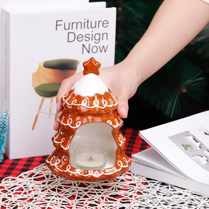 Redeco Tùy Chỉnh Sáng Tạo Màu Đỏ Cây Giáng Sinh Nến Đồ Trang Trí Gốm Giáng Sinh Người Giữ Ngọn Nến Cho Trang Chủ Máy Tính Để Bàn Trang Trí - Product Image 6