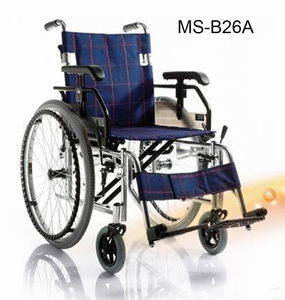 Fauteuil roulant manuel léger en aluminium (MS-B26A) pliable - Product Image 1