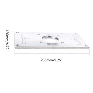 Mr Drill <b>Edge</b> <b>Trimmer</b> Inverted Plate 235mm X 120mm X 8mm High Accuracy Metal Base For Woodworking Machinery Parts - Product Image 2