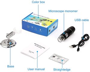 ポータブルミニWifi拡大鏡ビデオ電子顕微鏡 USB実体顕微鏡カメラ デジタル顕微鏡（モバイル修理用） - Product Image 5