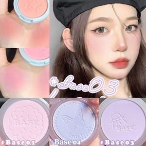 Colorete JM Soft-Matte Rosa-Azul Melocotón-Rosa, Resistente al Agua, con Destellos Morados, Maquillaje en Polvo de Textura Fina - Product Image 2