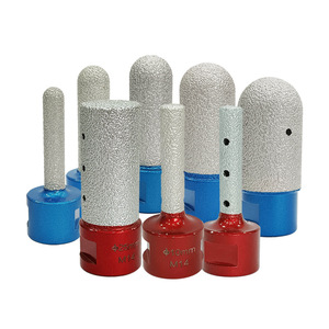 Fraises à fraiser brasées sous vide pour la pierre Le nombre de tailles de gravier et de filetages peut être personnalisé - Product Image 1