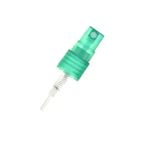 Pompa Spray per profumo in plastica colorata con tappo trasparente 18mm 0.16CC nebulizzatore Fine per bottiglia di plastica