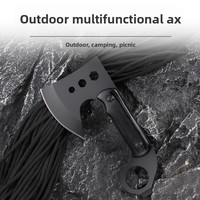 Hache tactique multifonctionnelle d'extérieur avec anneaux pour clés hexagonales, outil de survie pour le camping
