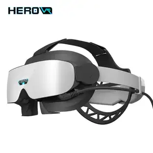 HEROVR Headset kacamata VR, nyaman 130G 9D bioskop telur Simulator Virtual Reality 4K 3D Game semua dalam satu
